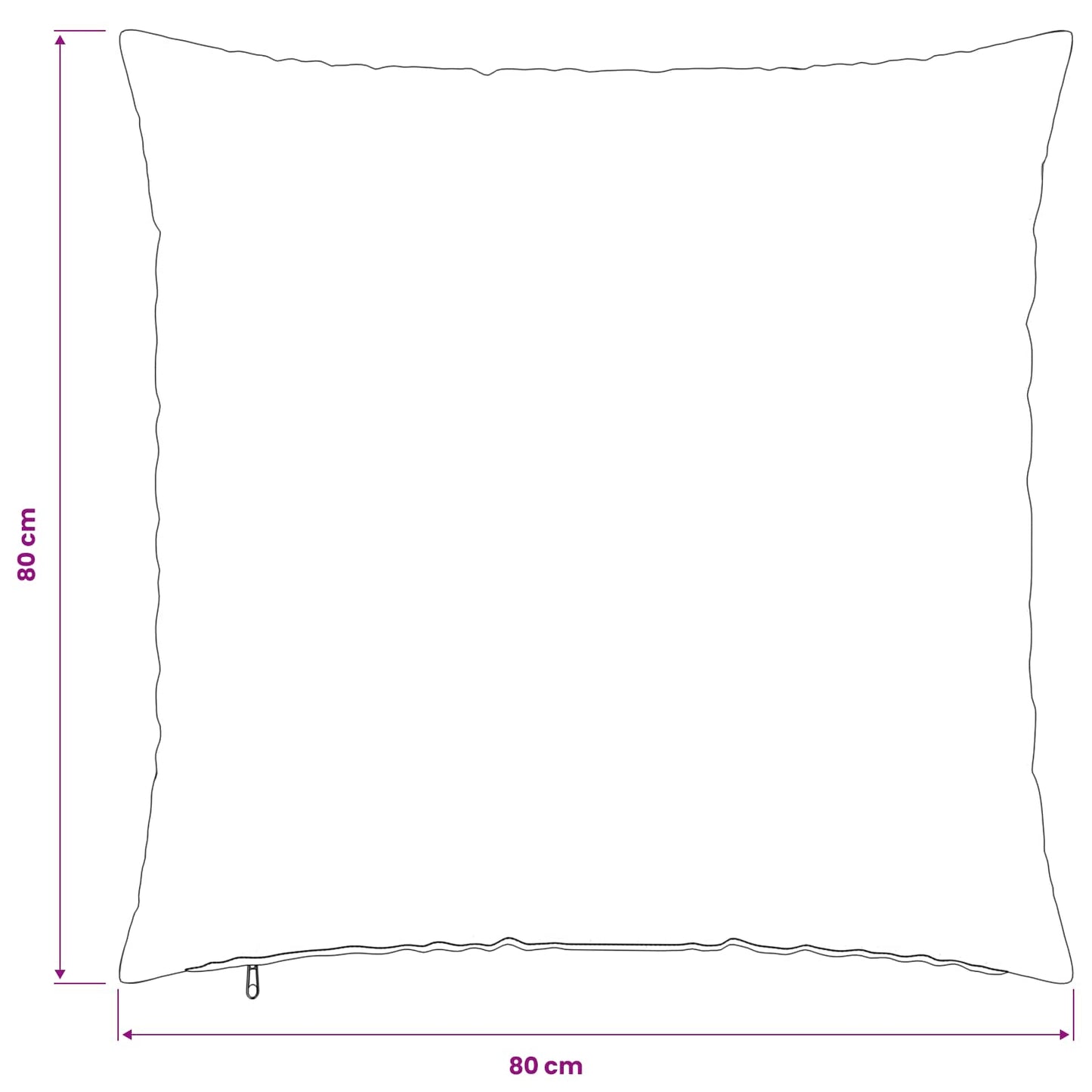 Kussensloop 2 st HEERLEN Roze 80 x 80 cm Nep Konijnenbont