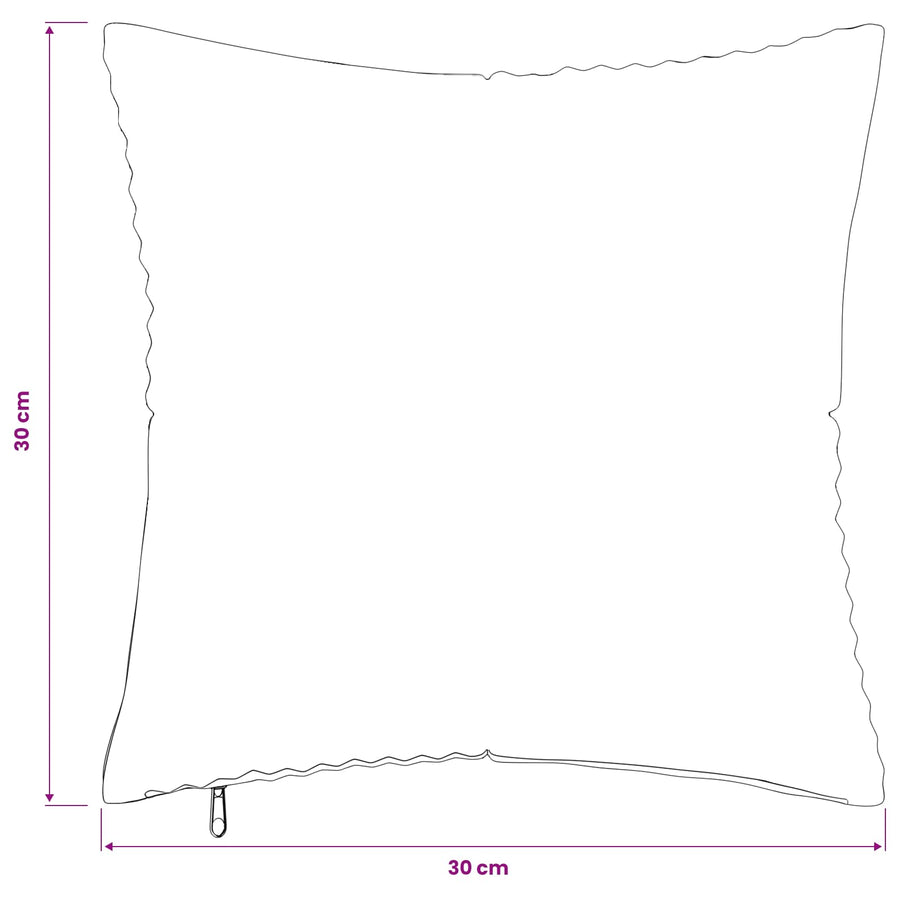 Kussensloop 2 pcs ALMELO Grijs groen 30 x 30 cm corduroy