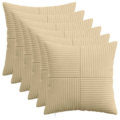 Kussensloop 6 pcs ALMELO Grijs groen 30 x 30 cm corduroy