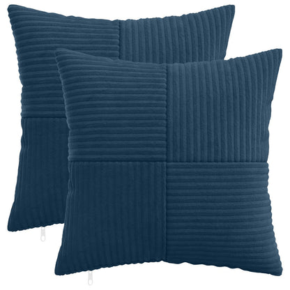 Kussensloop 2 pcs ALMELO Marineblauw 30 x 30 cm corduroy