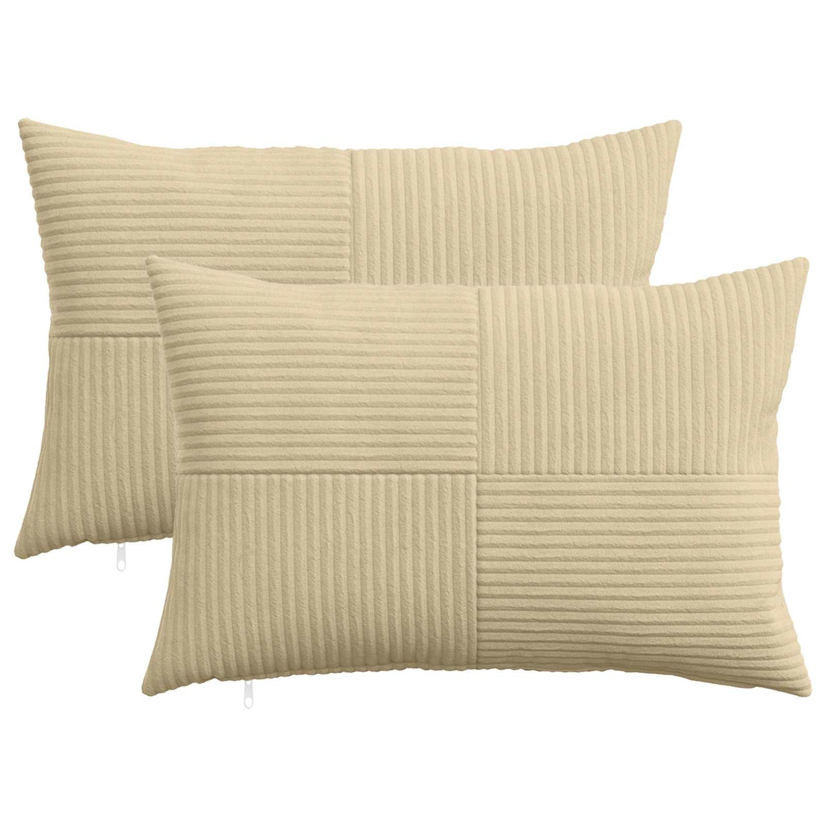 Kussensloop 2 pcs ALMELO Grijs groen 30 x 50 cm corduroy