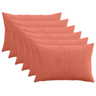 Kussensloop 30x50 cm rood-oranje corduroy set van 6
