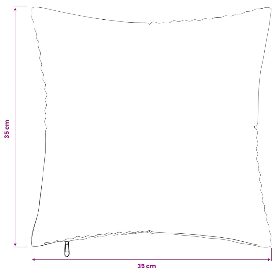 Kussensloop 2 pcs ALMELO Geel 35 x 35 cm corduroy