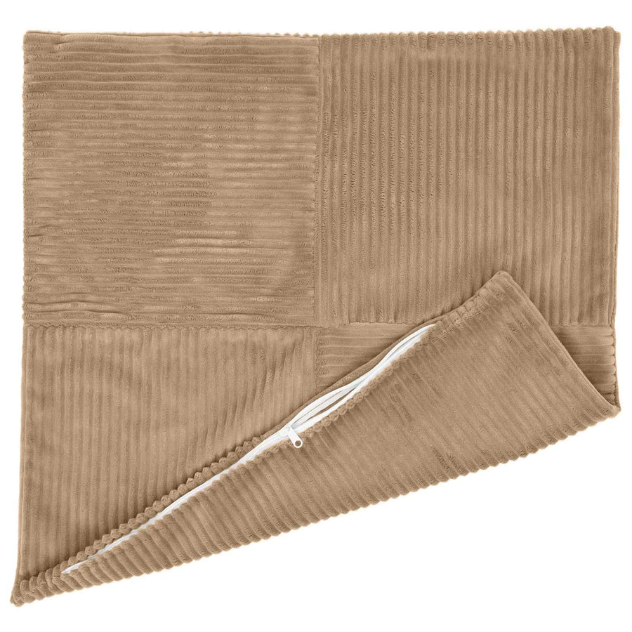 Kussensloop 2 st ALMELO Bruin 40 x 40 cm corduroy