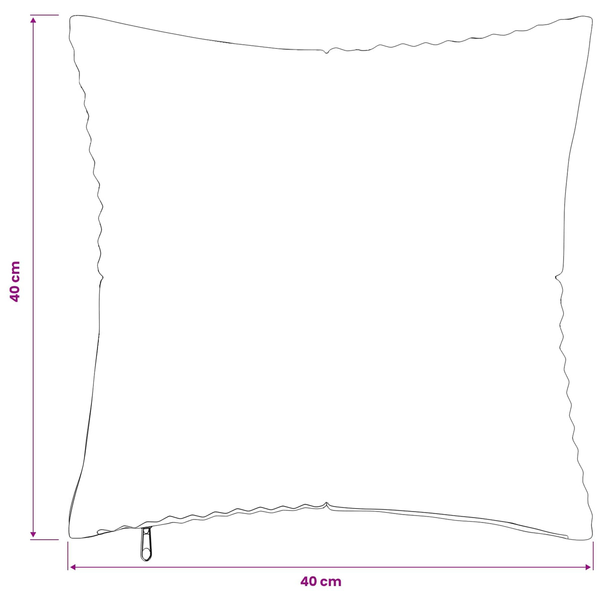 Kussensloop 2 st ALMELO Bruin 40 x 40 cm corduroy