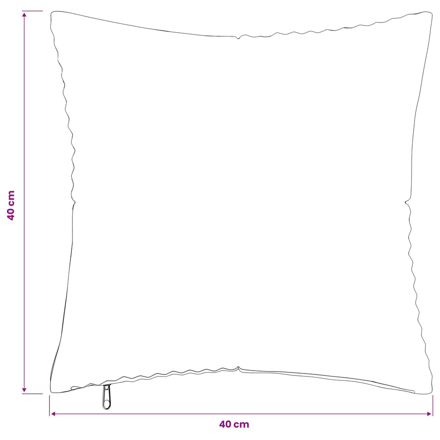 Kussensloop 2 st ALMELO Bruin 40 x 40 cm corduroy