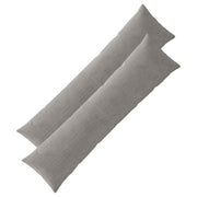 Kussensloop 40 x 145 cm lichtgrijs corduroy 2 stuks