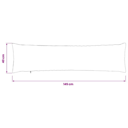 Kussensloop ALMELO Crèmekleurig 40 x 145 cm corduroy