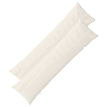 Kussensloop 2 pcs ALMELO Crèmekleurig 40 x 145 cm corduroy
