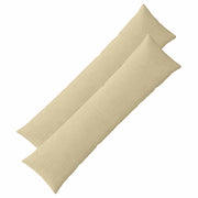 Kussensloop 2 stuks grijs groen 40x145 cm corduroy