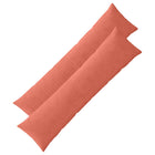 Kussensloop 2 stuks 40x145 cm rood-oranje corduroy