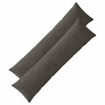 Kussensloop 2 pcs ALMELO Antracietkleurig 40 x 145 cm corduroy