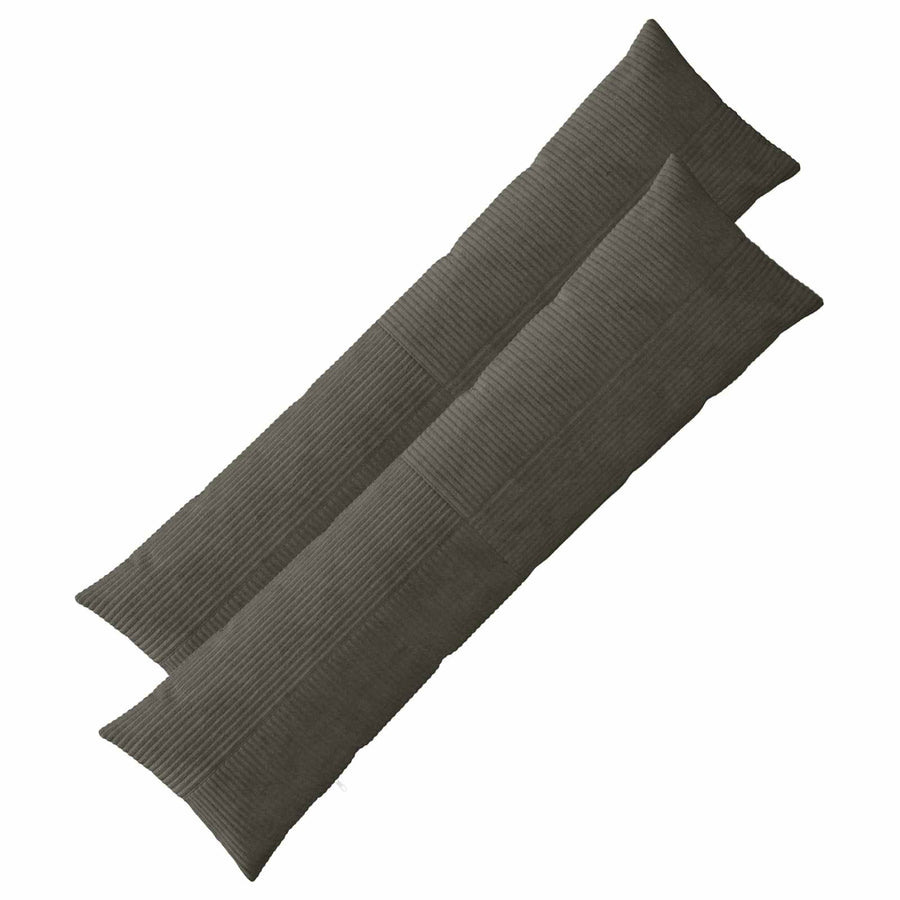 Kussensloop 2 pcs ALMELO Antracietkleurig 40 x 145 cm corduroy