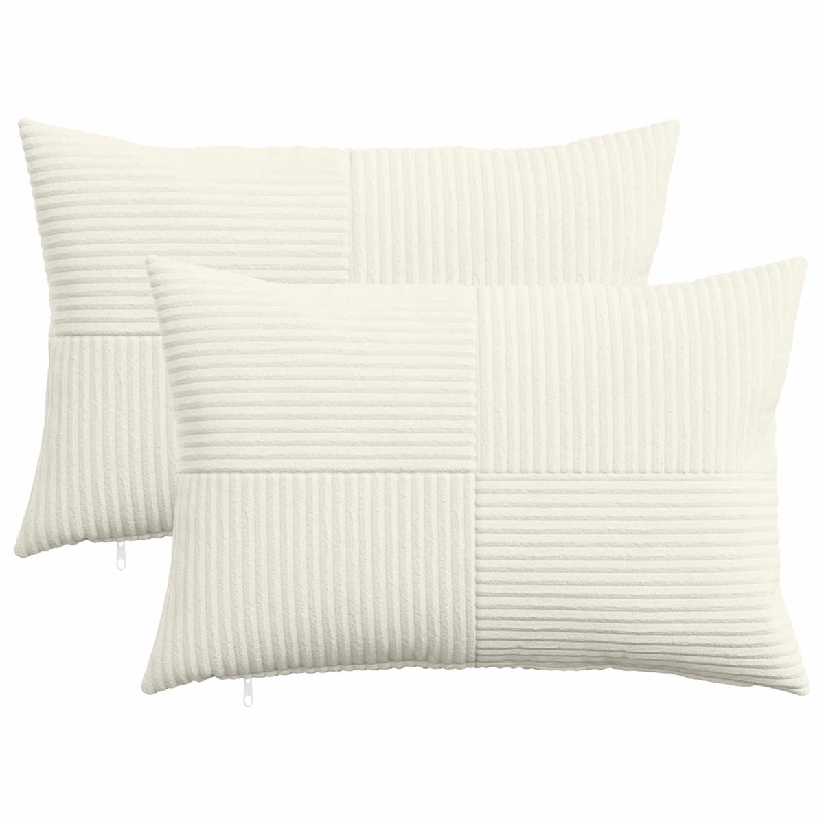 Kussensloop 2 pcs ALMELO Crèmekleurig 40 x 60 cm corduroy