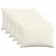 Kussensloop crèmekleurig corduroy 40 x 60 cm set van 6