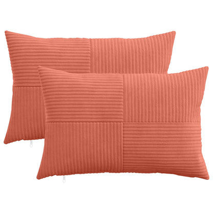 Kussensloop 2 pcs ALMELO Rood-oranje 40 x 60 cm corduroy