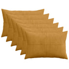 Kussensloop 6 pcs ALMELO Geel 40 x 60 cm corduroy