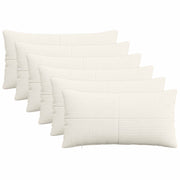 Kussensloop corduroy crèmekleurig 40 x 70 cm (6 stuks)