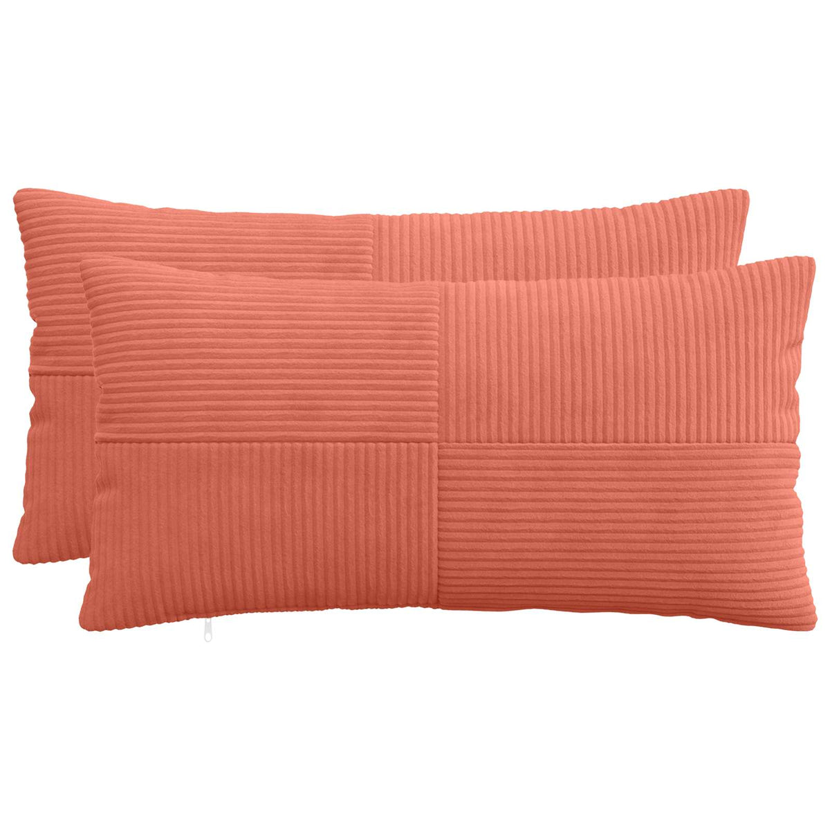 Kussensloop 2 pcs ALMELO Rood-oranje 40 x 70 cm corduroy