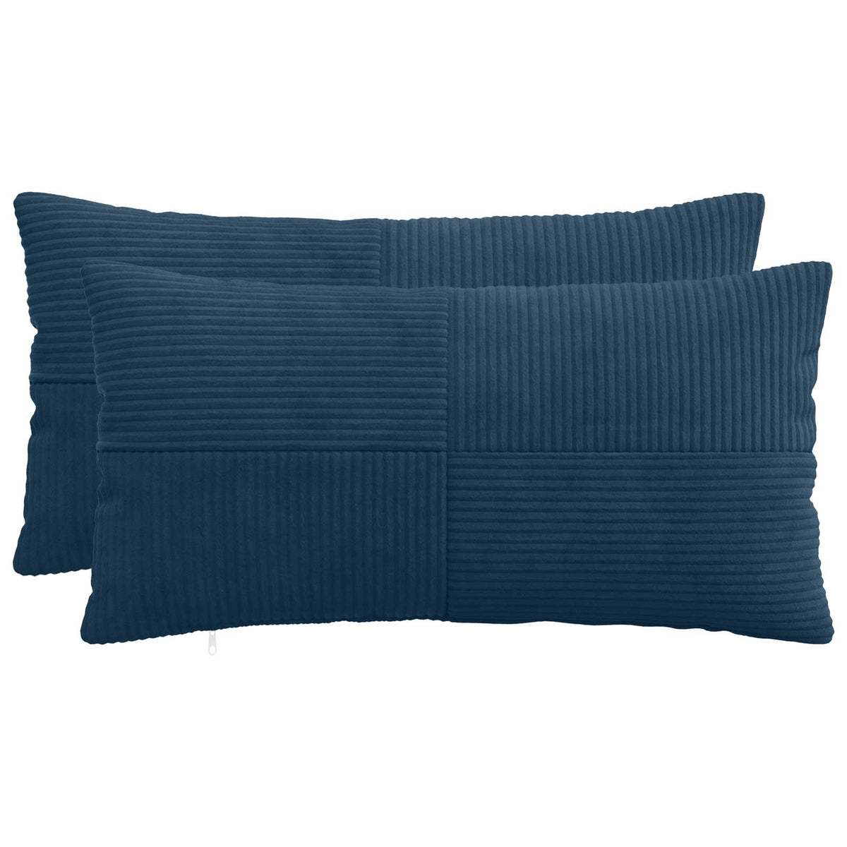 Kussensloop 2 pcs ALMELO Marineblauw 40 x 70 cm corduroy
