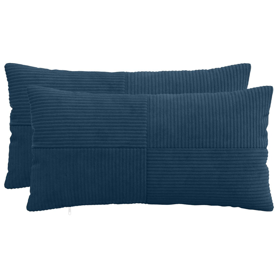 Kussensloop 2 pcs ALMELO Marineblauw 40 x 70 cm corduroy