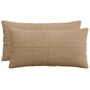 Kussensloop 40x70 cm bruin corduroy 2 stuks