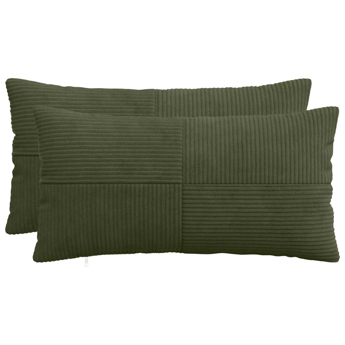 Kussensloop 2 pcs ALMELO Groen 40 x 70 cm corduroy
