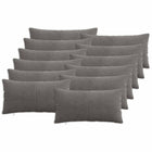 Kussensloop 40x80 cm corduroy donkergrijs (12 stuks)