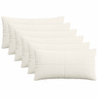 Kussensloop 6 stuks 40x80 cm crème corduroy