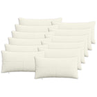 Kussensloop corduroy crèmekleurig 40 x 80 cm (12 stuks)