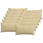Kussensloop 12 stuks corduroy grijs groen 40x80 cm