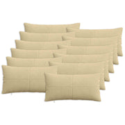 Kussensloop 12 stuks corduroy grijs groen 40x80 cm
