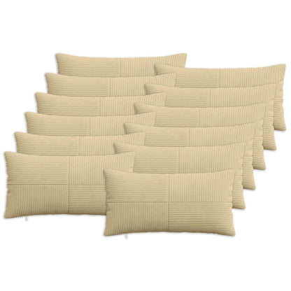 Kussensloop 12 pcs ALMELO Grijs groen 40 x 80 cm corduroy