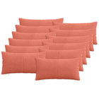 Kussenslopen 12 stuks rood-oranje 40x80 cm corduroy