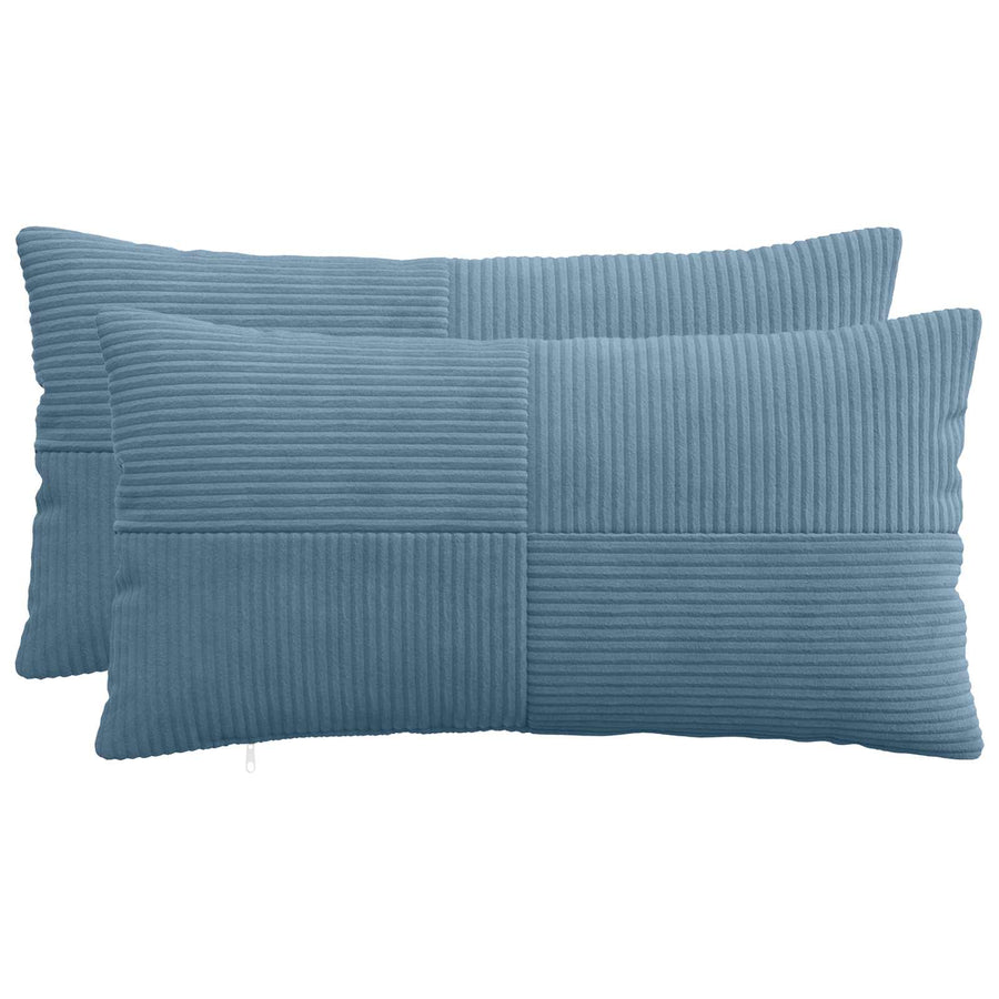 Kussensloop 2 pcs ALMELO Blauw 40 x 80 cm corduroy