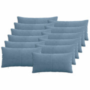 Kussensloop 12 stuks blauw corduroy 40x80 cm