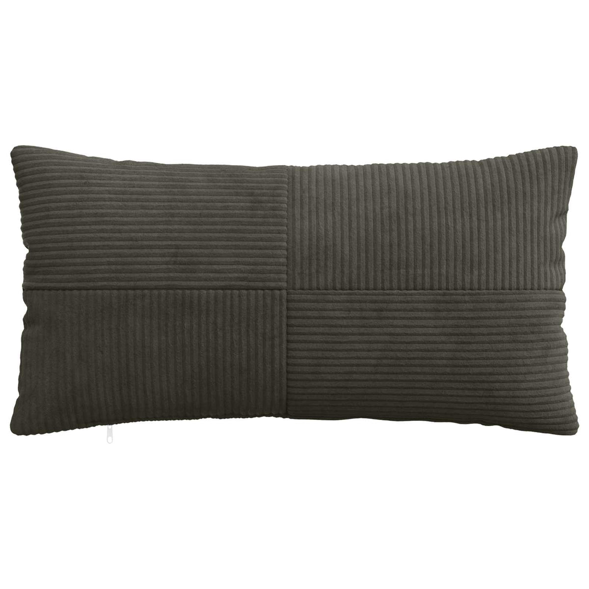 Kussensloop 2 pcs ALMELO Antracietkleurig 40 x 80 cm corduroy