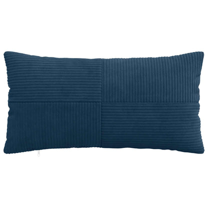 Kussensloop 6 pcs ALMELO Marineblauw 40 x 80 cm corduroy
