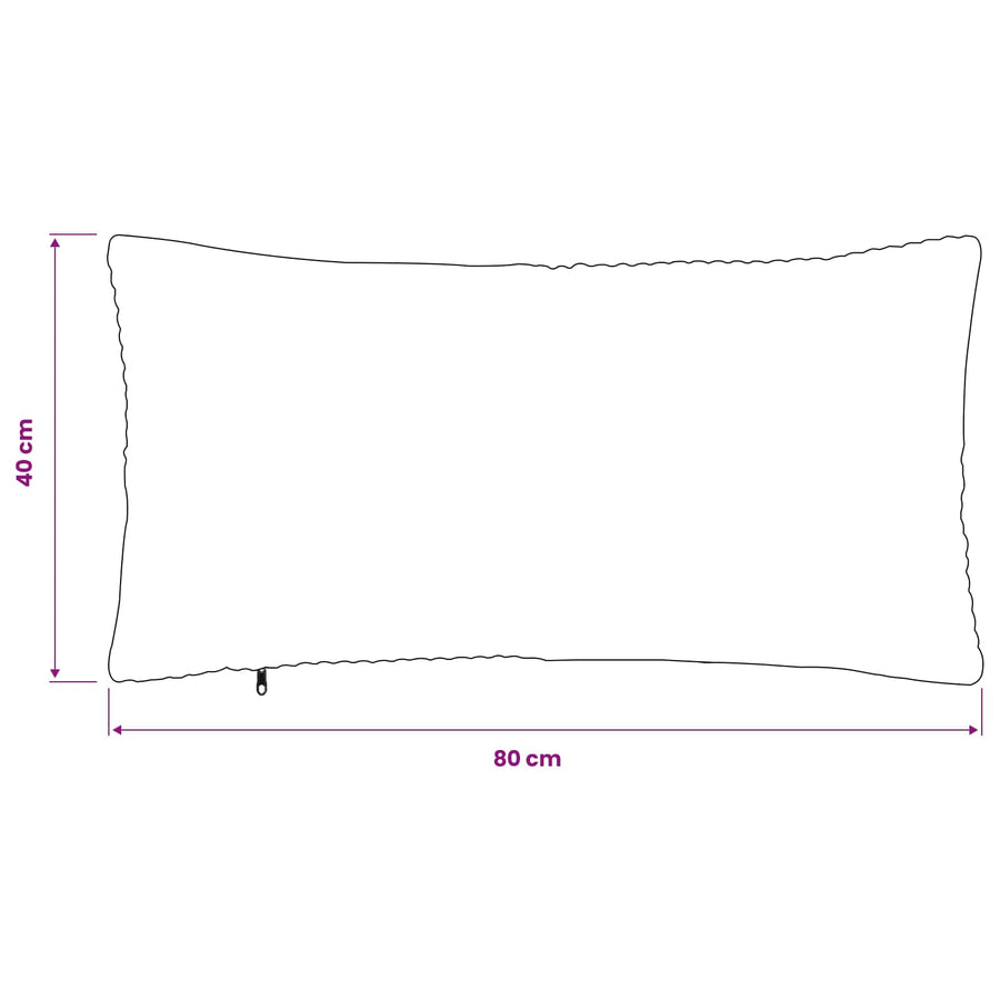 Kussensloop 12 pcs ALMELO Marineblauw 40 x 80 cm corduroy