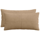 Kussensloop bruin corduroy 40 x 80 cm 2 stuks