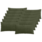 Kussensloop groen 40 x 80 cm corduroy 12 stuks