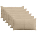 Kussensloop 6 stuks taupe corduroy 40x80 cm