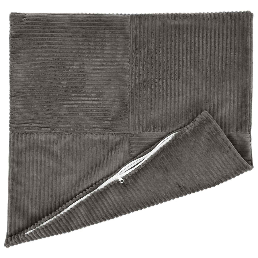 Kussensloop 12 pcs ALMELO Donkergrijs 45 x 45 cm corduroy