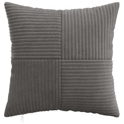 Kussensloop 12 pcs ALMELO Donkergrijs 45 x 45 cm corduroy