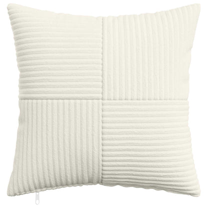 Kussensloop 6 pcs ALMELO Crèmekleurig 45 x 45 cm corduroy