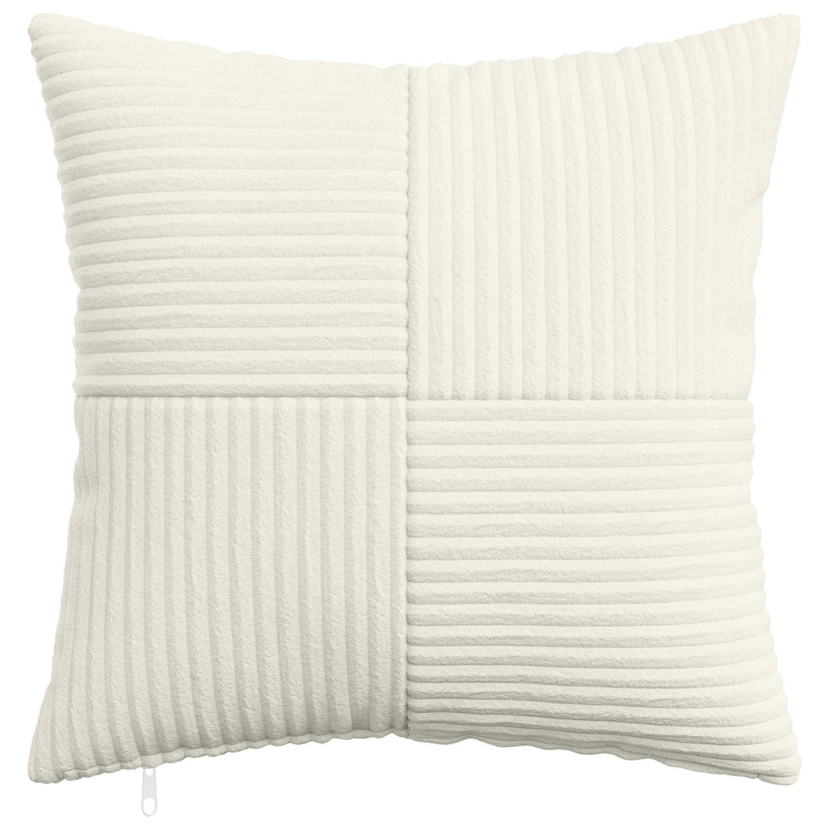 Kussensloop 12 pcs ALMELO Crèmekleurig 45 x 45 cm corduroy