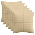 Kussensloop 6 pcs ALMELO Grijs groen 45 x 45 cm corduroy