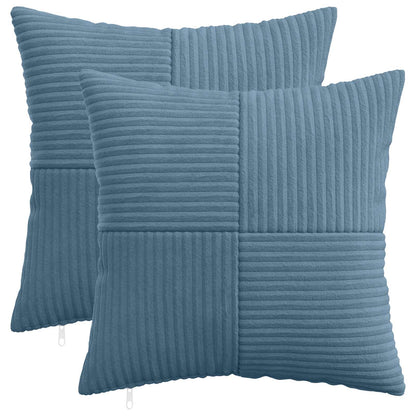 Kussensloop 2 pcs ALMELO Blauw 45 x 45 cm corduroy