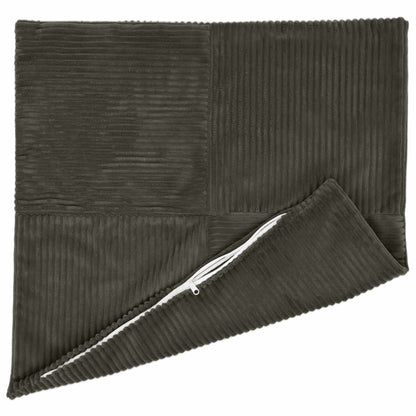 Kussensloop 2 pcs ALMELO Antracietkleurig 45 x 45 cm corduroy