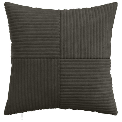 Kussensloop 2 pcs ALMELO Antracietkleurig 45 x 45 cm corduroy